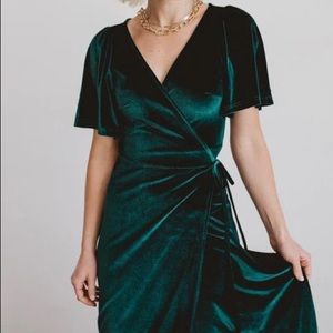 Baltic Born Meghan Velvet Wrap Maxi Dress